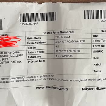 Skechers Outdoor Ayakkabıda Yaşanan Sorunlar