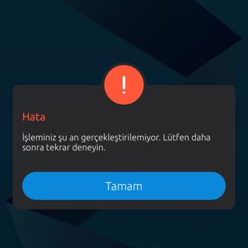 Yapı Kredi Mobil Uygulama Hata