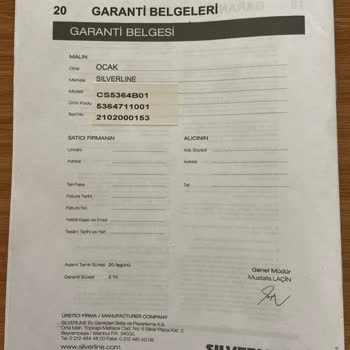 Silverline Ocak Üstü Sayaç.