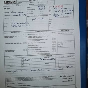 Samsung Çamaşır Makinesi Garanti Sorunu