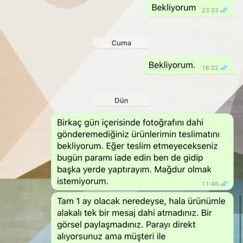 Hira Organizasyon Parayı Alıp Ürünü Göndermiyor, Cevap Vermiyorlar