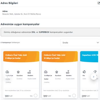 Superonline Bursa Nilüfer Beşevler'deki Yüksek Hızlı İnternet Hizmeti Eksikliği