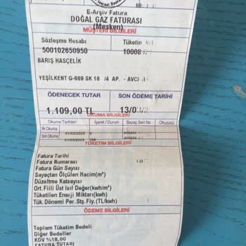 İGDAŞ Kaçak Kullanımı Faturası