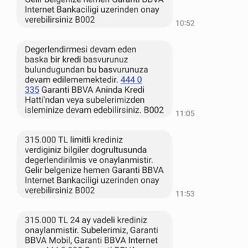 Garanti BBVA Araç Kredimin Onaylanıp İptal Edilmesi