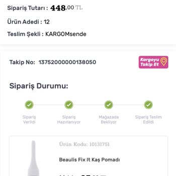 Gratis Ürün Eksiği Var