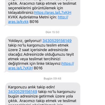 Aras Kargo Kargom Kasten Teslim Edilmiyor
