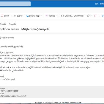 KVK Realme 8 Telefon Arızası Ve Müşteri Mağduriyeti