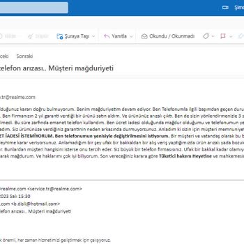 A101 Realme 8 Telefon Arızası Ve Müşteri Mağduriyeti