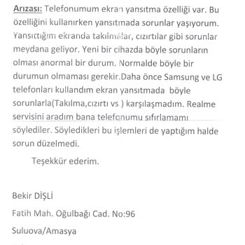 A101 Realme 8 Telefon Arızası Ve Müşteri Mağduriyeti