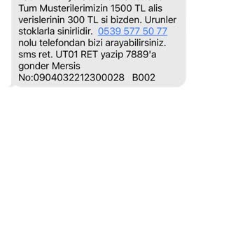 Trisiss.com İstenmeyen SMS'ler
