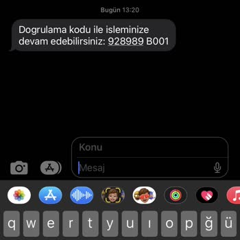 İninal'dan Alakasız Doğrulama Kodu Mesajı Geldi