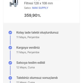 Mak Su Arıtma Ürün Bedeli Ödemesi