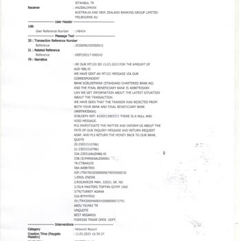 Albaraka Türk Yerine Ulaşamayan Döviz Transfer