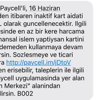 Paycell Hesap Ve Sanal Kart İptali Yapmıyor