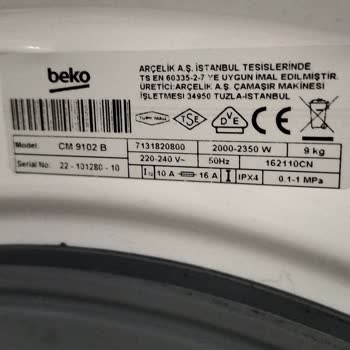 Çamaşır Makinesi 1 Aylık Ama Sıkıntılı Ama Piranlar Umursamıyor