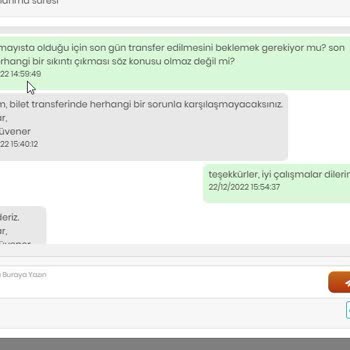 Biletwise Biletimi Transfer Etmiyor Ve İade Yapılacağını Söylüyor