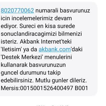 Akbank Oluşturulan Talebin Alınamayan Cevabı