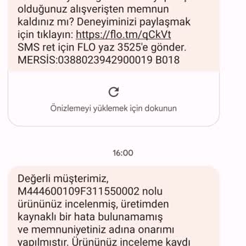 FLO Ayakkabı Hatalı Ürünü Kabul Etmiyorlar
