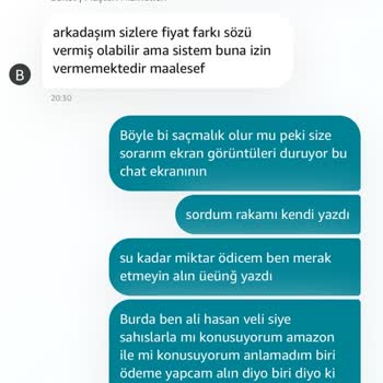 Amazon Fiyat Farkı Ödemesi Yapılacağı Söylendiği Halde, Ödeme Olmaması