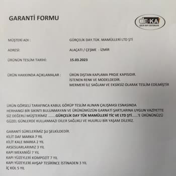 DE-KA Çelik Kapı İzmir İnternet Sitesi Üzerinden Kalitesiz Ürün Satışı!