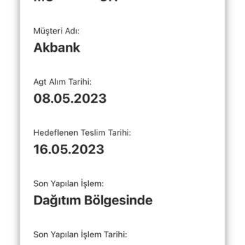 AGT Kurye (aynigunteslim.com) Kurye Teslimatı Gecikti