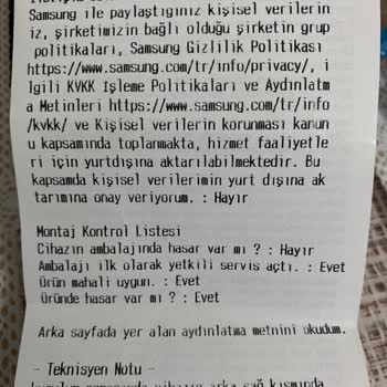 Samsung Hasarlı Gelen Buzdolabı