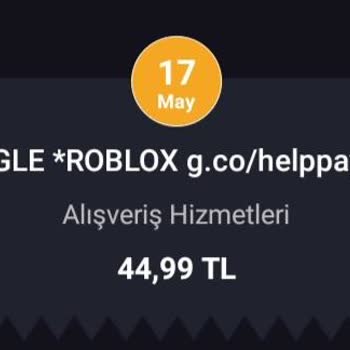 ROBLOX Robuxum Hesabımda Gözükmüyor.