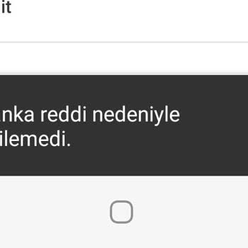 Trendyol İşleminiz Banka Reddi