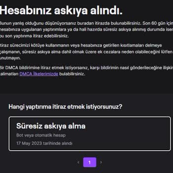 Twitch.tv Haksız Ban. "Hesabınız Askıya Alındı, Bot Otomatik Hesap"