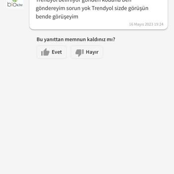 Trendyol Eksik Ürün Yolladı