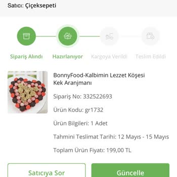 Çiçek Sepeti Sipariş Problemi
