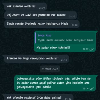 Moda Aksa (Modaaksaa) Moda Aksa Şikayet