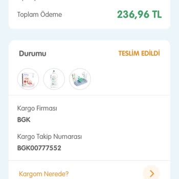 ebebek Sipariş Teslimi Yapılmasına Rağmen Teslim Almadım!