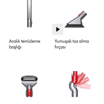 Dyson V15 2 Adet Fırça Aparatı Eksik