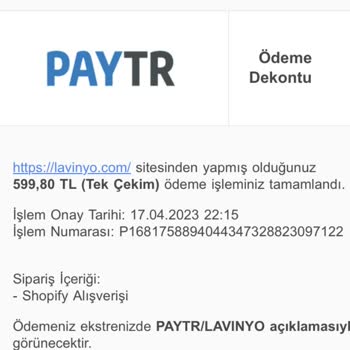 Lavinyo.com Siparişim Gelmiyor Neden?