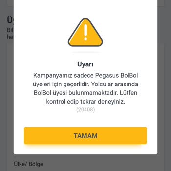 Pegasus Bol Bol Üyelik Bilgilerim Güncellenmiyor.