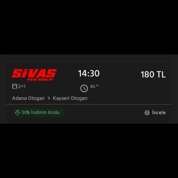 Obilet.com 50TL Kupon