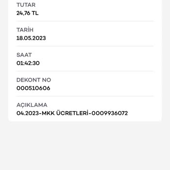 Akbank MKK Ücret Kesintisi