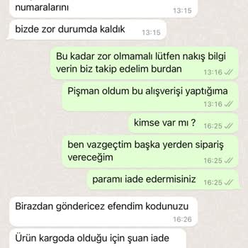 Hediyoo 7 Günde Verilemeyen Kargo Ve Firmanın Verildi Diye Yalan Söylemesi