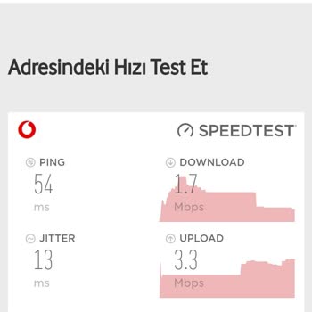 Vodafone İnternet Çekim Sorunu