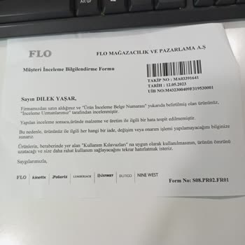 FLO Ayakkabı Dan Aldığım Ürünün Sorunu