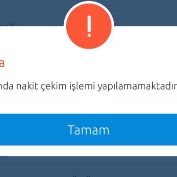 Yapı Kredi Şu Anda Nakit Çekim İşlemi Yapılamamaktadır.