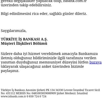 İş Bankası 0 Faizli Taksitli Nakit Avans Mağduriyeti