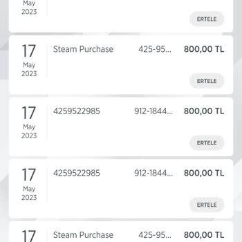Ziraat Bankası Kredi Kartımdan Steam' Den Yasadışı İşlem Yapılması!