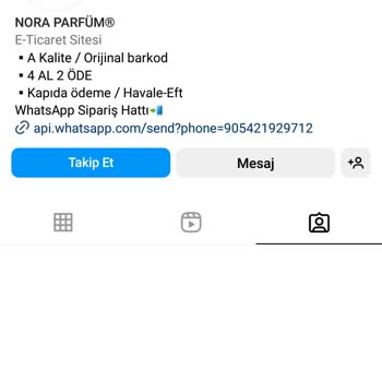 Nora Parfüm (Instagram) Parfümler Su Sanki