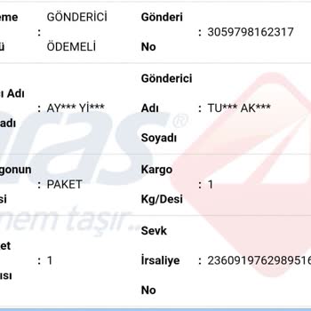 Helal Olsun Aras Kargo Yine Kargomu Getirmedin