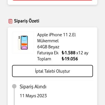 Vodafone Faturaya Ek Olarak Alınan Cihazın Tesliminde Gecikme