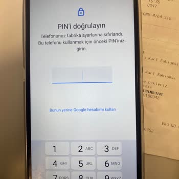 BİM Satılan Telefonu Gmail Hesabı İstemesi