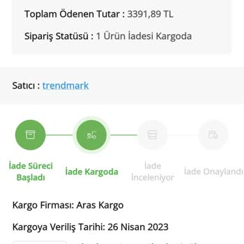 Çiçek Sepeti İade Ürünün Ücretini Ödemiyor.
