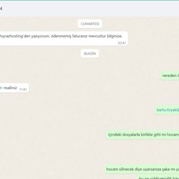 Poyraz Hosting Hostingim İçerisindeki Dosyalarım Silinmiş